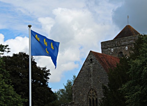 Sussex Flag in Queen's Garden